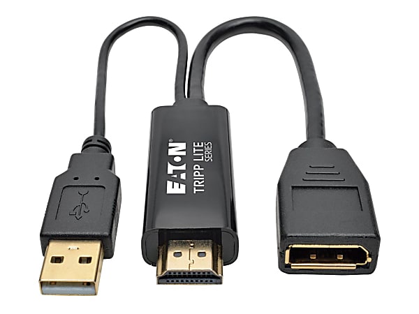 Tripp Lite HDMI To DisplayPort Active Converter With USB Power, 6"
