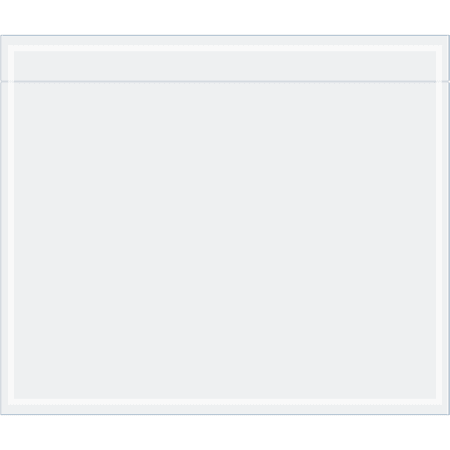 Tape Logic® Clear-Face Document Envelopes With Self-Adhesive Closure, 6 1/2" x 5 1/2", Clear, Case Of 1,000