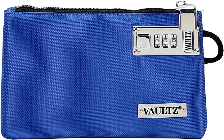Vaultz Accessories Pouch, 7" x 10", Classic Blue