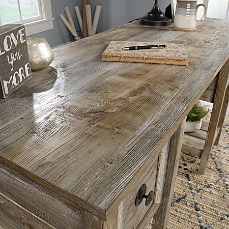 Sauder granite trace desk sale