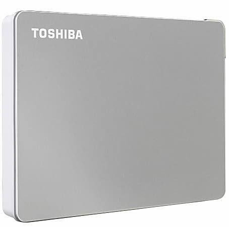 Toshiba Canvio Flex Portable External Hard Drive, 2TB, Silver