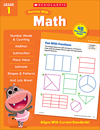 Scholastic Success With Math Workbook, Grade 1