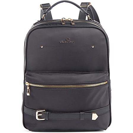 Celine Dion Carrying Case (Backpack) Travel Essential - Black, Gold - Nylon - Shoulder Strap, Handle, Belt - 10" Height x 4" Width x 13.8" Depth - 1 Pack