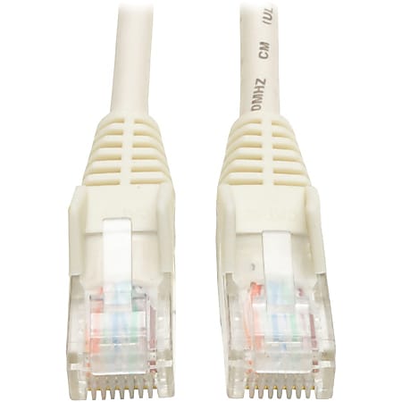 Eaton Tripp Lite Series Cat5e 350 MHz Snagless Molded (UTP) Ethernet Cable (RJ45 M/M), PoE - White, 50 ft. (15.24 m) - N001050WH