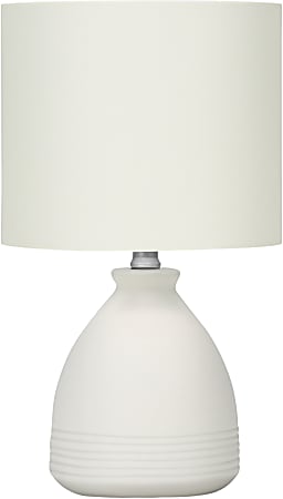 Monarch Specialties Garnerr Table Lamp, 17”H, Ivory/Cream