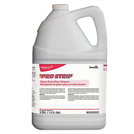 Diversey™ Pro Strip® Heavy-Duty Floor Stripper, Almond Scent, 128 Oz Bottle, Case Of 4