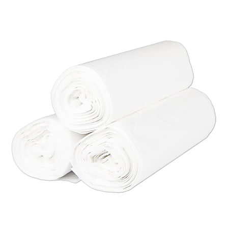Inteplast HDPE Can Liners, 16 Microns, 38" x 60", Natural, Pack Of 200 Liners