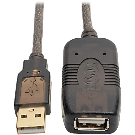 Tripp Lite USB 2.0 Active Extension Cable (USB-A M/F), 25 ft. (7.6 m) - 25 ft USB Data Transfer Cable  - U026025
