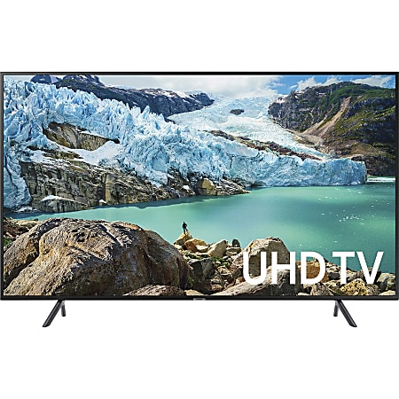 Samsung RU7100 UN55RU7100F 54.6" Smart LED-LCD TV - 4K UHDTV - Charcoal Black - Edge LED Backlight - Alexa, Google Assistant Supported - Tizen - Dolby, Dolby Digital