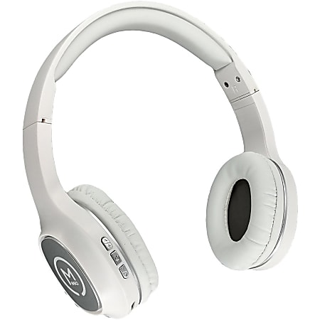 Morpheus 360 TREMORS Wireless On Ear Headphones Bluetooth Headset with  Microphone Bluetooth 5.0 Comfortable HiFi Stereo 8 Hour Playtime WhiteGrey  HP4500W Stereo WiredWireless Bluetooth 32 Ohm White Silver - Office Depot
