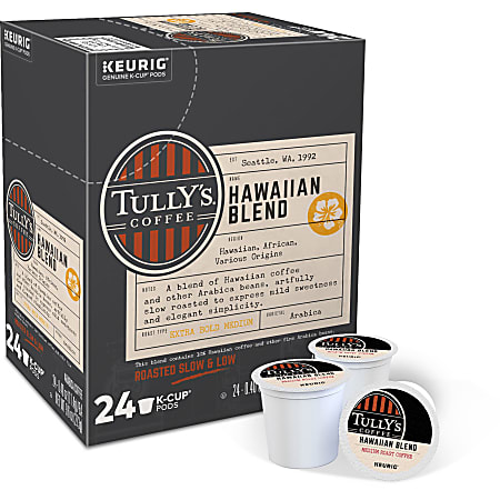 Tully&#x27;s® Coffee Single-Serve Coffee K-Cup® Pods, Hawaiian