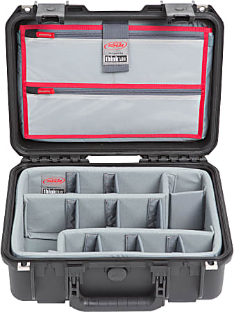 SKB Cases iSeries Protective Electronics Case With Dividers And Lid Organizer, 15" x 10-1/2" x 5-7/8"