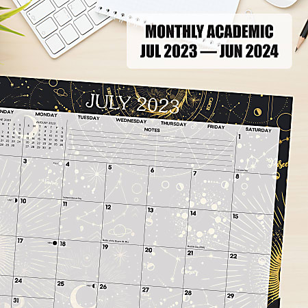 20232024 Willow Creek Press Academic Monthly Oversized Desk Pad