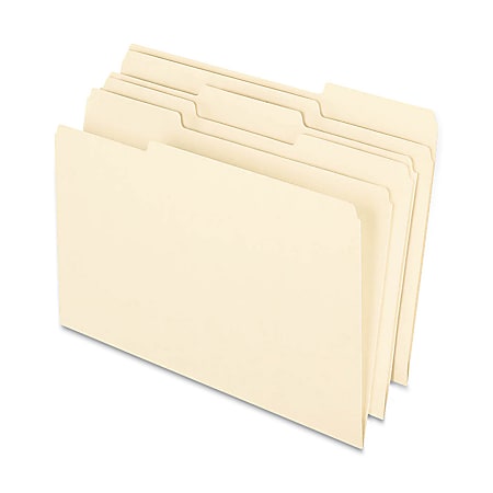 Earthwise® By Oxford® File Folders, Legal Size, 1/3 Cut, 100% Recycled, Manila, Box Of 100