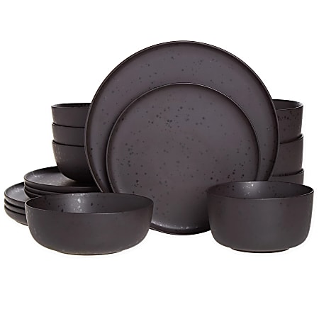 Studio 3B Mio 16-Piece Stoneware Dinnerware Set, Pepper