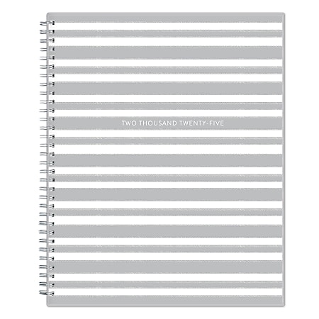 2025 Blue Sky Weekly/Monthly Planning Calendar, 8-1/2” x 11”, Stitched Stripe, January 2025 To December 2025