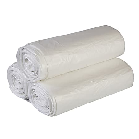 Inteplast LLDPE Can Liners, 1.5 mil, 40" x 46", Clear, Pack Of 100 Liners