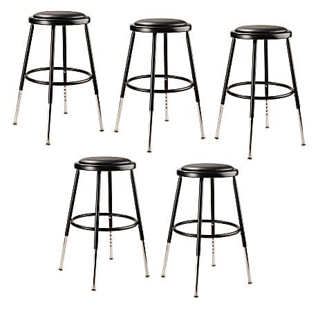 National Public Seating 6400H-10 Adjustable-Height Stools,
