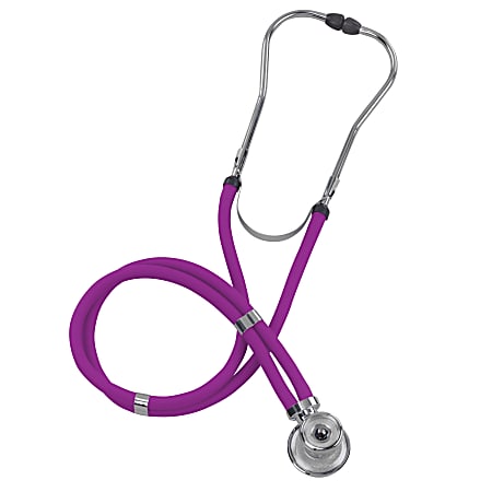 MABIS Legacy Sprague Rappaport Stethoscope, Adult/Medium/Infant Bells, Purple