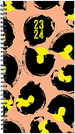 2023-2024 Willow Creek Press Academic Weekly/Monthly Spiral Planner, 4” x 6-1/2”, Peachy Chic, July 2023 To June 2024 