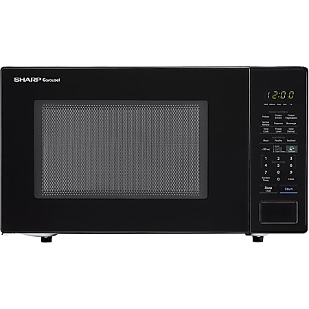Sharp® Carousel 1.4 Cu Ft Countertop Microwave Oven, Black