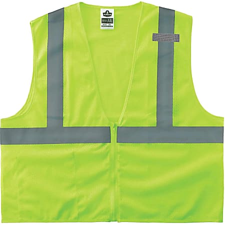 Ergodyne GloWear Safety Vest, Polyester Mesh, Type-R Class 2, 4X/5X, Lime, 8210Z