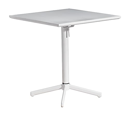 Zuo® Outdoor Big Wave Folding Table, Square, White