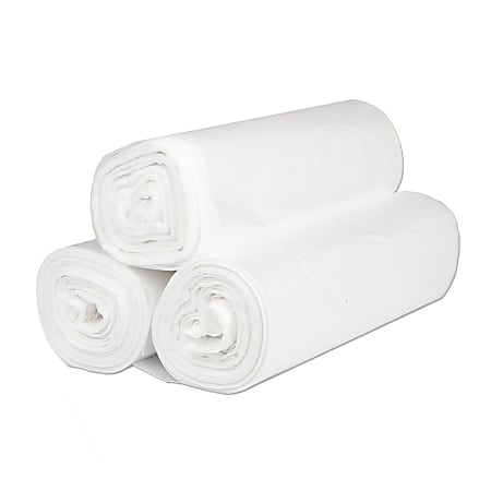 Inteplast HDPE Can Liners 16 Microns 40 x 48 Natural Pack Of 250 Liners ...