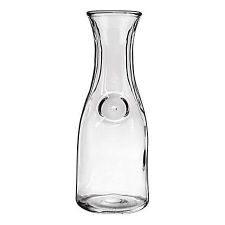 Anchor Hocking Glass Carafes, 34 Oz, Clear, Set Of 12 Carafes