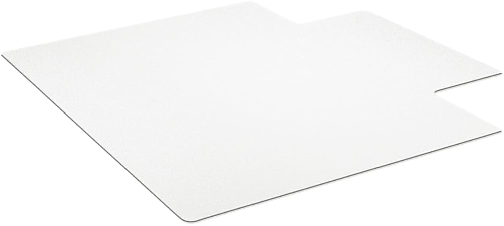 ES Robbins Natural Origins® Vinyl Chair Mat For Hard Floors, With Lip, 36" x 48", Clear