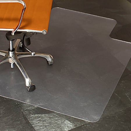 Natural Origins Chair Mat with Lip For Hard Floors, 36 x 48, Clear