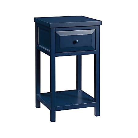 Sauder® Cottage Road Painted Side Table, 26-1/2"H x 15-3/16"W x 15-3/16"D, Indigo Blue