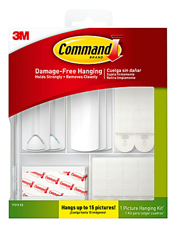 Colgar cuadros sin hacer agujeros con Command 3M  Adhesive, Frame hangers,  Double sided sticky tape