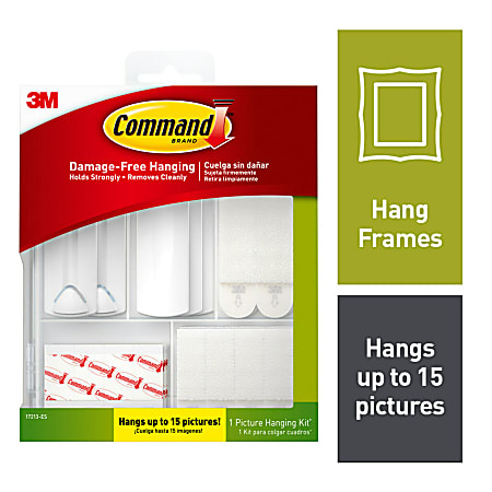 Command 3M Large Picture Hanging Strips, 4 pairs (Wall Hooks for