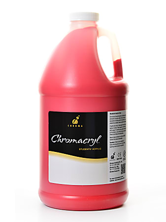 Chroma Chromacryl Students' Acrylic Paint, 0.5 Gallon, Warm Red