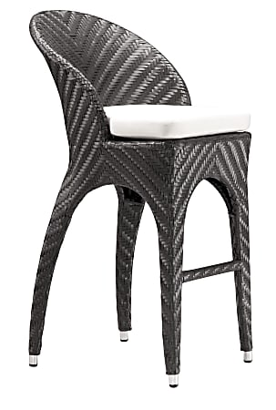 Zuo® Outdoor Corona Guest Chair, 43"H x 20"W x 24 2/5"D, Espresso