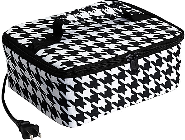 HOTLOGIC Portable Personal Mini Oven, Houndstooth