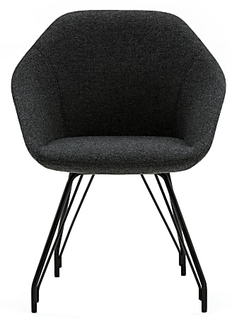 Allermuir Famiglia Side Chair, Charcoal/Black