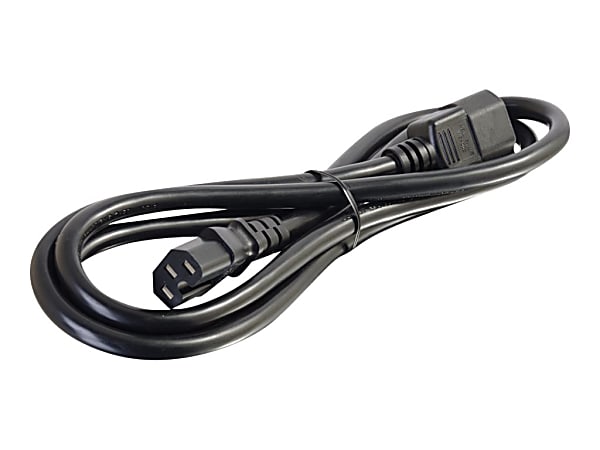 C2G 6ft 14AWG 250 Volt Power Cord (IEC C14 to IEC C15) - Power cable - IEC 60320 C15 to IEC 60320 C14 - AC 250 V - 6 ft - black