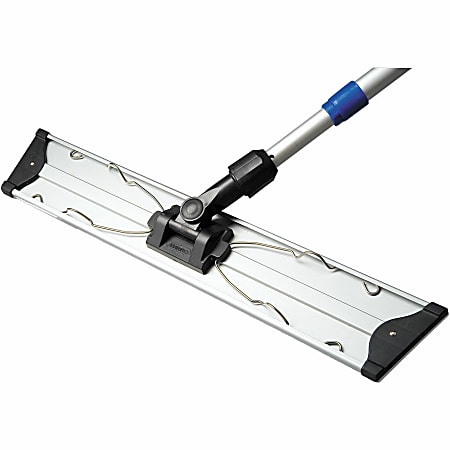 Vileda Professional Hook-and-Loop Flat Mop Frame - Hook & Loop Strip, Lightweight, Ergonomic, 360deg Swivel - Multi - Aluminum - 1 Each Vileda Professional Hook-and-Loop Flat Mop Frame - Hook & Loop Strip, Lightweight, Ergonomic, 360deg Swivel - Multi - Aluminum - 1 Each