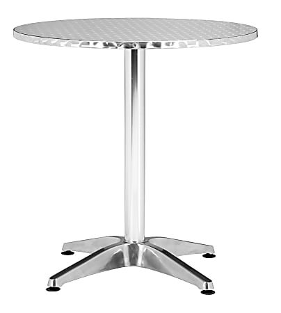Zuo® Outdoor Christabel Table, Round, Aluminum