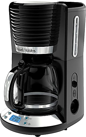 Russell Hobbs Glass 8 Cup Coffeemaker in Black and Stainless Steel