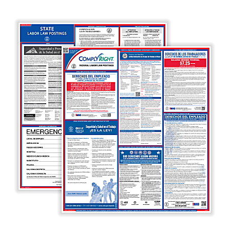 ComplyRight™ Federal And State Labor Law Poster Set, Spanish, New Jersey