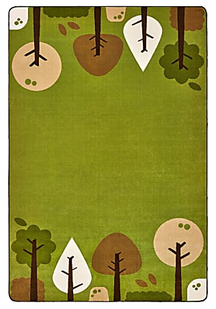 Carpets for Kids® KIDSoft™ Tranquil Trees Decorative Rug, 6' x 9', Green