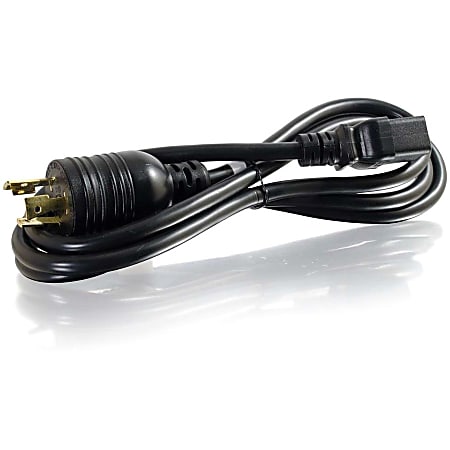 C2G 6ft 14AWG 250 Volt Power Cord (NEMA L5-20P to IEC320 C19) - For PDU, Server - 14 Gauge - 250 V AC - Black - 6 ft Cord Length
