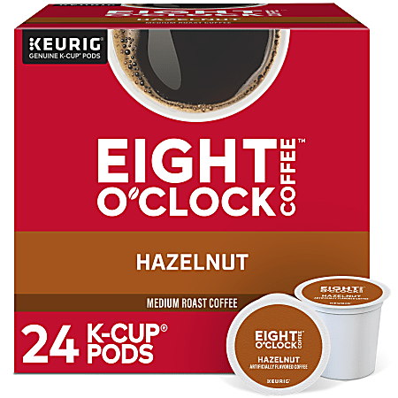 Eight O&#x27;Clock® Single-Serve Coffee K-Cup® Pods, Hazelnut,