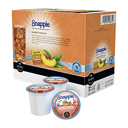 Diet snapple peach tea k cups outlet