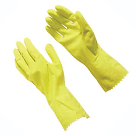 PIP Dish Gloves Medium 12 Yellow Office Depot
