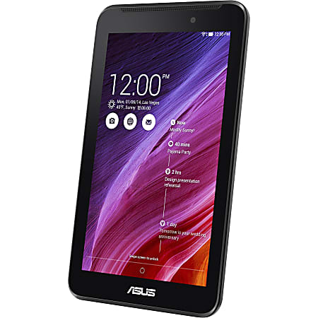 Asus MeMO Pad 7 ME170CX-A1-BK Tablet - 7" - 1 GB LPDDR2 - Intel Atom Z2520 Dual-core (2 Core) 1.20 GHz - 16 GB - Android 4.3 Jelly Bean - 1024 x 600 - Black