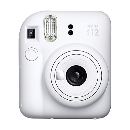 Fujifilm Instax Mini 12 Instant Film Camera With Lens, Clay White